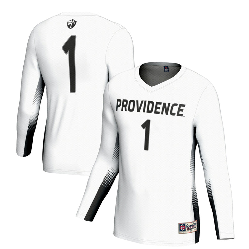 Providence Friars Volleyball Jersey, White Sportswear Jersey Shirt, Lightweight Breathable Athletic Jersey, Casual Gift for Men, Style 200461757