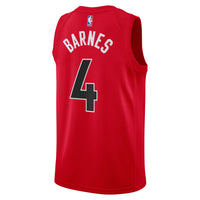 Scottie Barnes Toronto Raptors Basketball Jersey, Red Swingman Sportswear Jersey Shirt, Sleeveless Athletic Tank Jersey, Casual Gift for Men