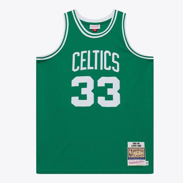 Boston Celtics Larry Bird 1985 Authentic Road Jersey - Kelly Green