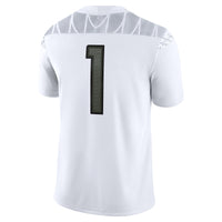 Oregon Ducks Football Jersey, White Game Sportswear Jersey Shirt, Lightweight Breathable Athletic Jersey, Casual Gift for Men