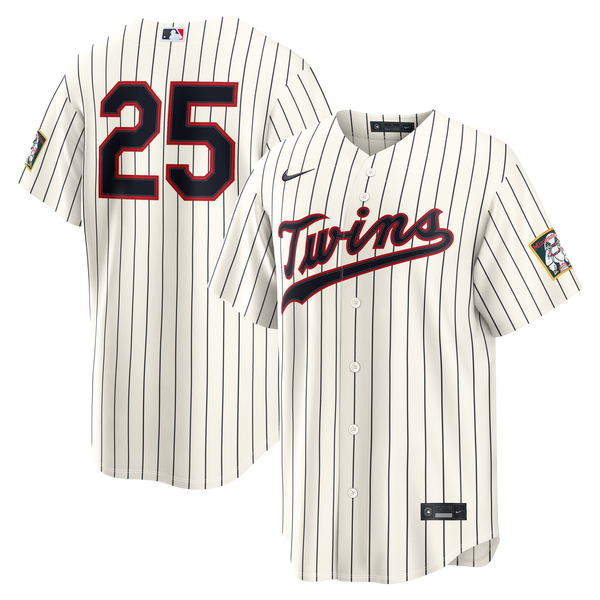 Minnesota Twins Byron Buxton Cream 2026 Field of Dreams Stadium Jersey