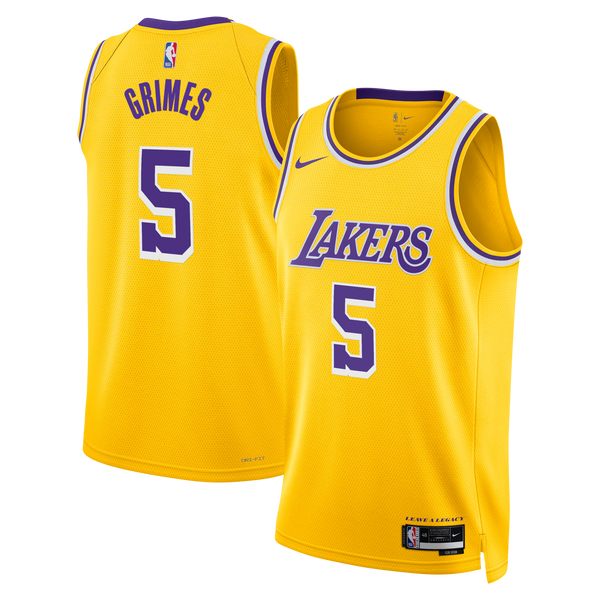 Los Angeles Lakers Icon Edition Swingman Jersey - Gold - Quentin Grimes