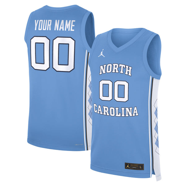 North Carolina Tar Heels Custom Replica Basketball Jersey - Carolina Blue