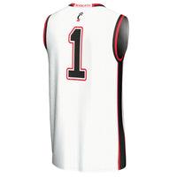 Cincinnati Bearcats Basketball Jersey, White Fashion Lightweight Sportswear Jersey Shirt, Sleeveless Athletic Tank Jersey, Casual Gift for Men