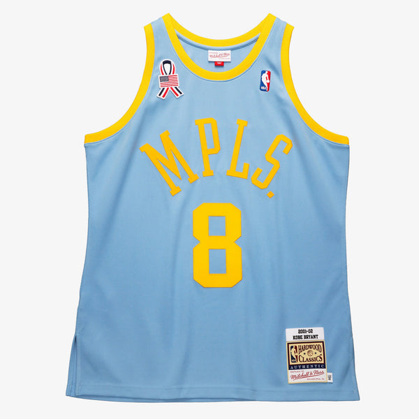 Kobe Bryant Powder Blue Los Angeles Lakers 2001/02 Hardwood Classics Authentic Player Jersey