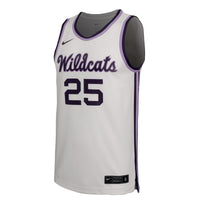 Kansas State Wildcats Basketball Jersey, White Sportswear Jersey Shirt, Sleeveless Athletic Tank Jersey, Casual Gift for Men, Style 203374427