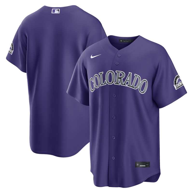 Colorado Rockies Baseball Jersey, Purple Alternate Sportswear Jersey Shirt, Lightweight Breathable Athletic Jersey, Casual Gift for Men