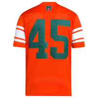 Miami Hurricanes Football Jersey, Orange Sportswear Jersey Shirt, Lightweight Breathable Athletic Jersey, Casual Gift for Men, Style 200889034