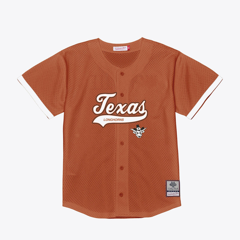 Texas Longhorns Baseball Jersey, Orange Sportswear Jersey Shirt, Lightweight Breathable Athletic Jersey, Casual Gift for Men