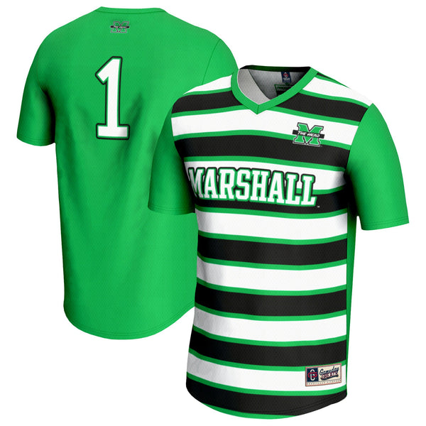 #1 Marshall Thundering Herd Lightweight Soccer Fashion Jersey - Kelly Green