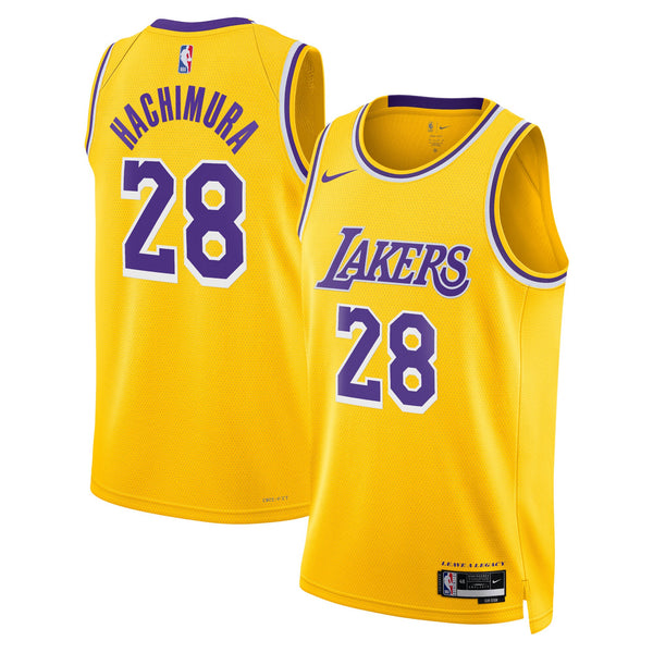 Los Angeles Lakers Icon Edition Swingman Jersey - Gold - Rui Hachimura