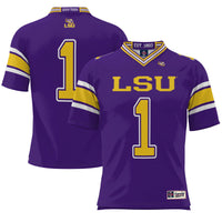 LSU Tigers Football Jersey, Purple Sportswear Jersey Shirt, Lightweight Breathable Athletic Jersey, Casual Gift for Men, Style 5182334