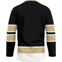 Western Michigan Broncos Hockey Jersey, Black Sportswear Jersey Shirt, Long Sleeve Hockey Sweater Jersey, Casual Gift for Men