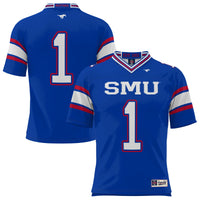 SMU Mustangs Endzone Football Jersey, Royal Sportswear Jersey Shirt, Lightweight Breathable Athletic Jersey, Casual Gift for Men