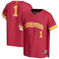 USC Trojans Collegiate Baseball Jersey, Cardinal Fashion Sportswear Jersey Shirt, Lightweight Breathable Athletic Jersey, Casual Gift for Men