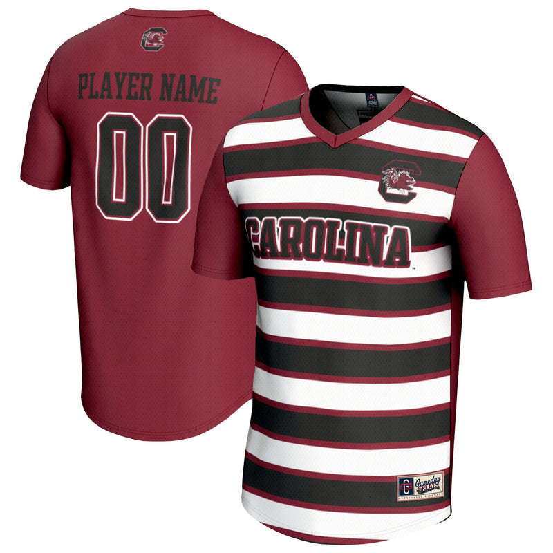 South Carolina Gamecocks Soccer Jersey, Garnet/Navy Fashion Sportswear Jersey Shirt, Lightweight Breathable Athletic Jersey, Casual Gift for Men