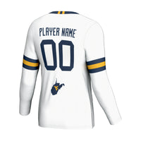 West Virginia Mountaineers Volleyball Jersey, White Sportswear Jersey Shirt, Lightweight Breathable Athletic Jersey, Casual Gift for Men