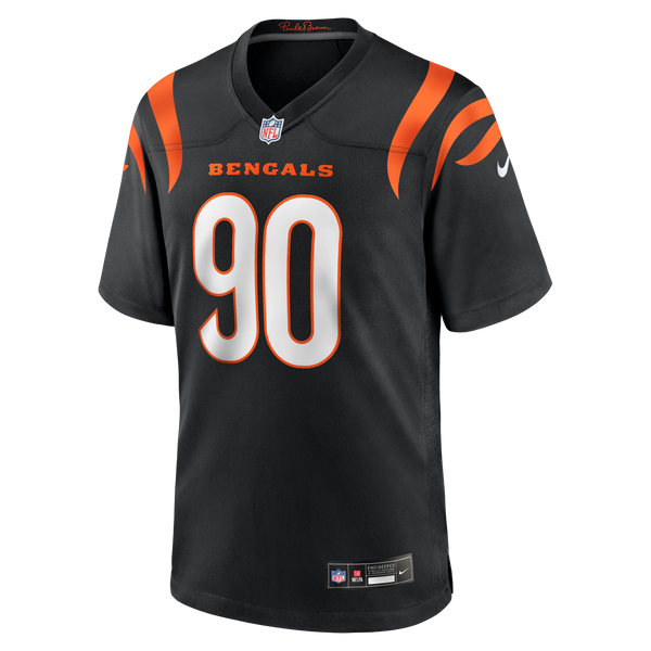 Cincinnati Bengals Owen Carney Black Home Game Player Jersey