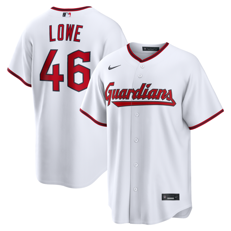 Nathaniel Lowe Cleveland Guardians Baseball Jersey, White Sportswear Jersey Shirt, Lightweight Breathable Athletic Jersey, Casual Gift for Men