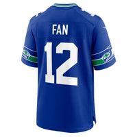 12s Seattle Seahawks Football Jersey, Royal Game Throwback Sportswear Jersey Shirt, Lightweight Breathable Athletic Jersey, Casual Gift for Men