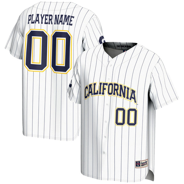 Cal Bears NIL Pick-A-Player Lightweight Baseball Jersey - White