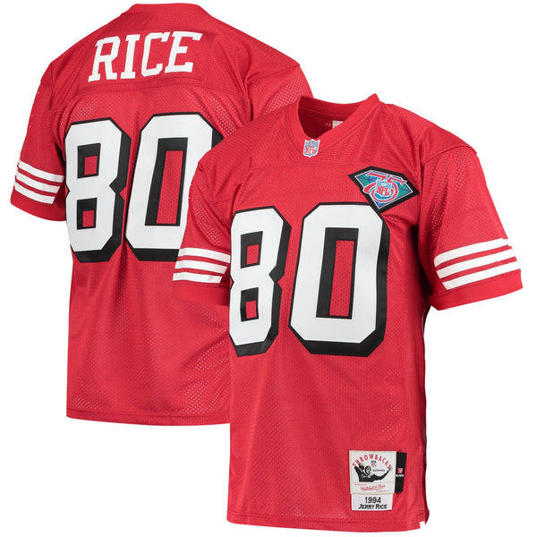San Francisco 49ers 1994 Jerry Rice Scarlet Authentic Throwback Retired Player Jersey
