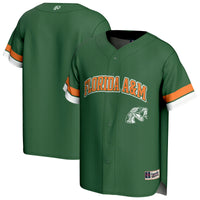 Florida A&M Rattlers Baseball Jersey, Green Sportswear Jersey Shirt, Lightweight Breathable Athletic Jersey, Casual Gift for Men