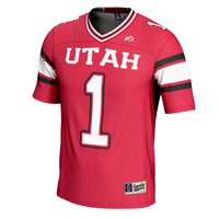 Utah Utes Football Jersey, Cardinal Sportswear Jersey Shirt, Lightweight Breathable Athletic Jersey, Casual Gift for Men, Style 200447740