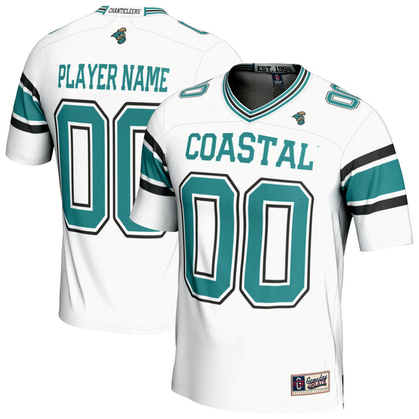 Coastal Carolina Chanticleers NIL Lightweight Collegiate Football Fashion Jersey - White