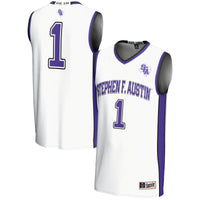 Stephen F Austin Lumberjacks Basketball Jersey, White Sportswear Jersey Shirt, Sleeveless Athletic Tank Jersey, Casual Gift for Men