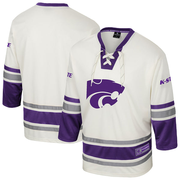 Kansas State Wildcats Puck Proud Fashion Hockey Jersey - Cream