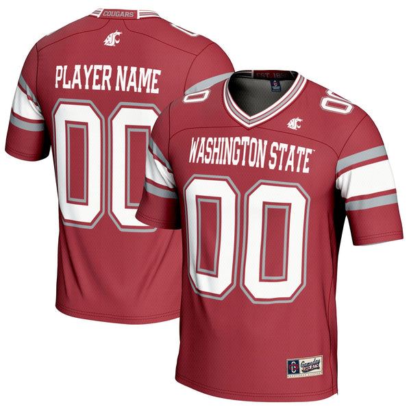 Washington State Cougars NIL Pick-A-Player Football Jersey - Crimson