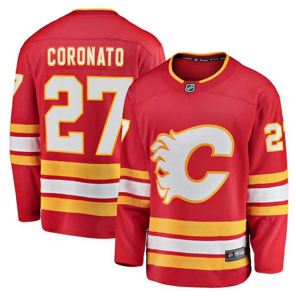 Calgary Flames Matt Coronato Red Home Breakaway Jersey