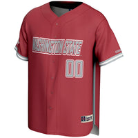 Washington State Cougars Baseball Jersey, Sportswear Jersey Shirt, Lightweight Breathable Athletic Jersey, Casual Gift for Men, Style 201141648