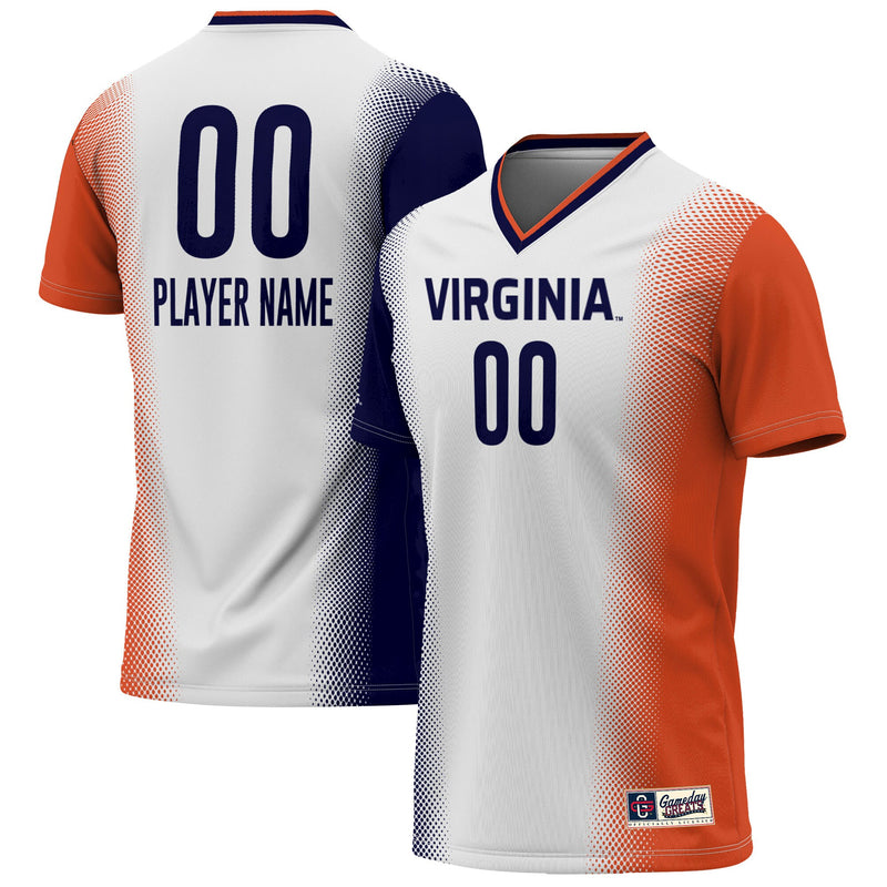 Virginia Cavaliers Soccer Jersey, White Lightweight Sportswear Jersey Shirt, Lightweight Breathable Athletic Jersey, Casual Gift for Men