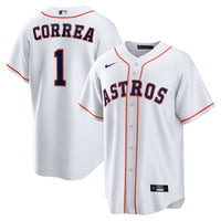 Carlos Correa Houston Astros Baseball Jersey, White Replica Sportswear Jersey Shirt, Lightweight Breathable Athletic Jersey, Casual Gift for Men
