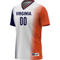 Virginia Cavaliers Soccer Jersey, White Lightweight Sportswear Jersey Shirt, Lightweight Breathable Athletic Jersey, Casual Gift for Men