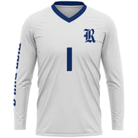 Rice Owls Volleyball Jersey, White Lightweight Sportswear Jersey Shirt, Lightweight Breathable Athletic Jersey, Casual Gift for Men