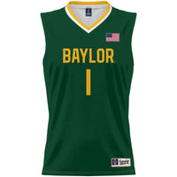 Baylor Bears Basketball Jersey, Green Lightweight Sportswear Jersey Shirt, Sleeveless Athletic Tank Jersey, Casual Gift for Men