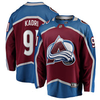 Nazem Kadri Colorado Avalanche Hockey Jersey, Burgundy Breakaway Sportswear Jersey Shirt, Long Sleeve Hockey Sweater Jersey, Casual Gift for Men