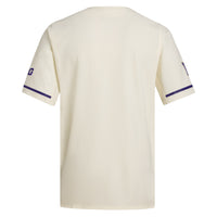 Washington Huskies Baseball Jersey, Cream Replica Sportswear Jersey Shirt, Lightweight Breathable Athletic Jersey, Casual Gift for Men