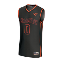 Virginia Tech Hokies Basketball Jersey, Black Sportswear Jersey Shirt, Sleeveless Athletic Tank Jersey, Casual Gift for Men, Style 203652704