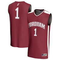 Fordham Rams Basketball Jersey, Maroon Fashion Sportswear Jersey Shirt, Sleeveless Athletic Tank Jersey, Casual Gift for Men, Style 203652712