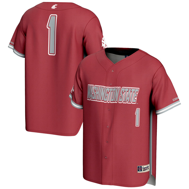 Washington State Cougars Baseball Jersey, Sportswear Jersey Shirt, Lightweight Breathable Athletic Jersey, Casual Gift for Men, Style 200098784