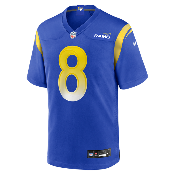 Los Angeles Rams Jared Verse Royal Player Game Jersey