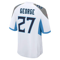 Eddie George Tennessee Titans Football Jersey, White Game Sportswear Jersey Shirt, Lightweight Breathable Athletic Jersey, Casual Gift for Men