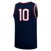 UConn Huskies Basketball Jersey, Navy Replica Sportswear Jersey Shirt, Sleeveless Athletic Tank Jersey, Casual Gift for Men