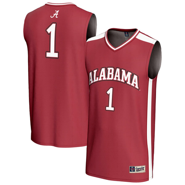 #1 Alabama Crimson Tide Lightweight Basketball Fashion Jersey - Crimson