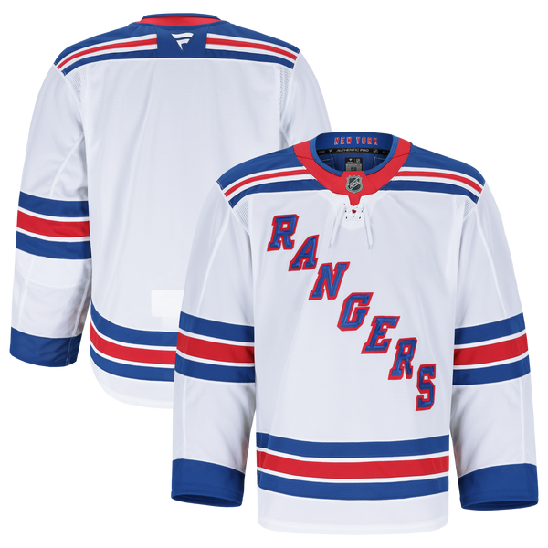 New York Rangers White Away Authentic Pro Jersey