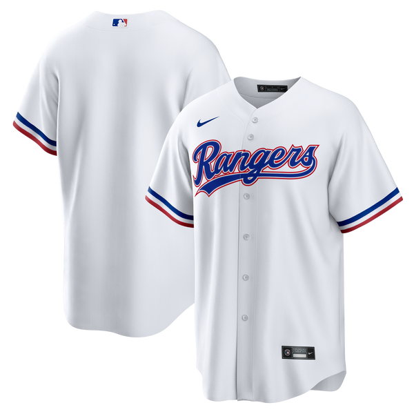 Texas Rangers White Home Big & Tall Replica Jersey
